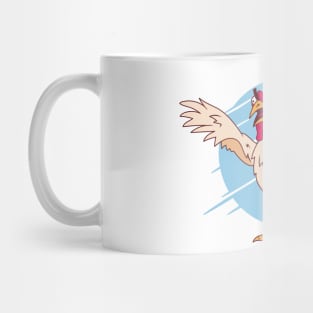 Crazy Chicken Cartoon Mug